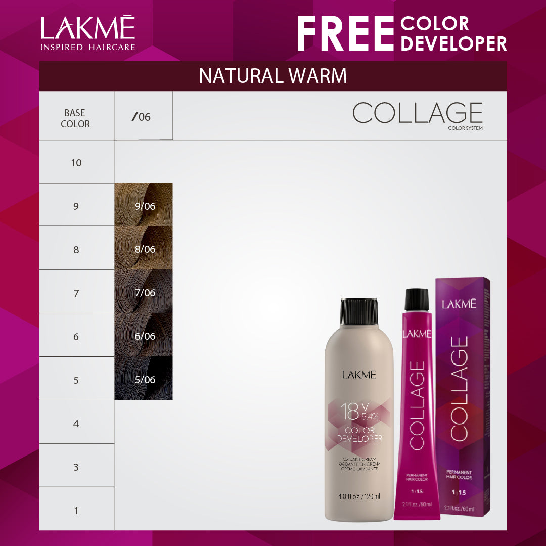 LAKME COLLAGE + DEVELOPER - NATURAL WARM
